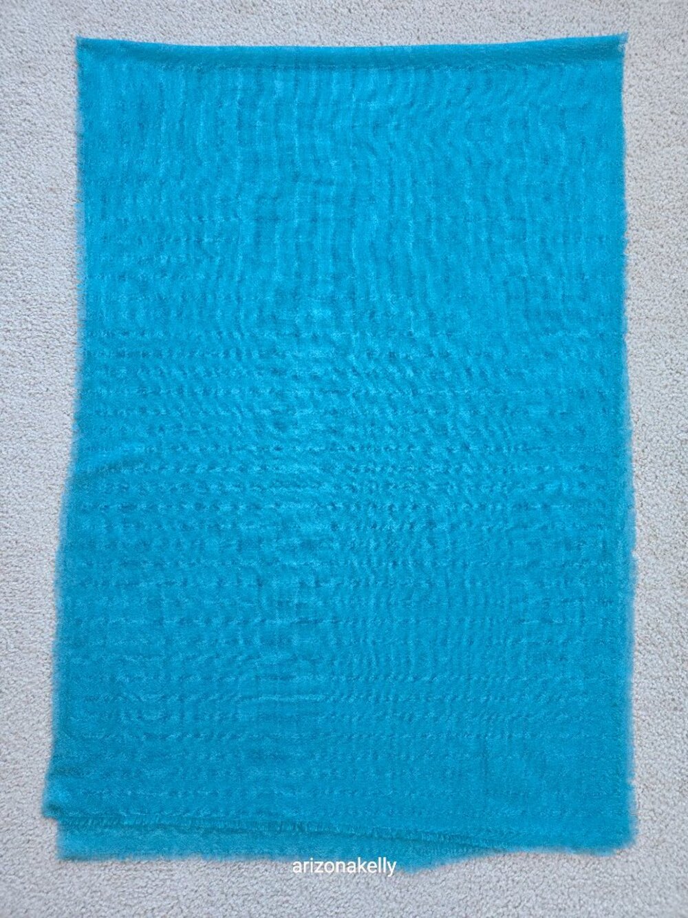 NWOT Cocowai Cashmere Woven Scarf Lightweight Blue - Picture 6 of 10